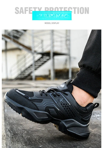 Labor Protection Shoes Are Lightweight Odor Resistant Breathable Smash Resistant Puncture Resistant Wear-resistant Safe for Work