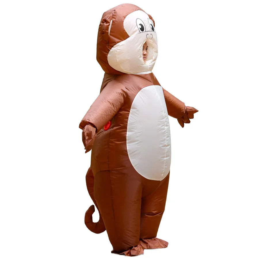 Adult Inflatable Monkey Cosplay Costume Anime mach Set Mascot Halloween Christmas Party Stage Performance
