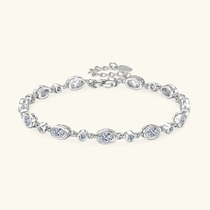 GRA Certified Full Moissanite Diamond Bracelet for Women 925 Sterling Silver Bracelets Chain Wedding Fine Jewelry Gifts