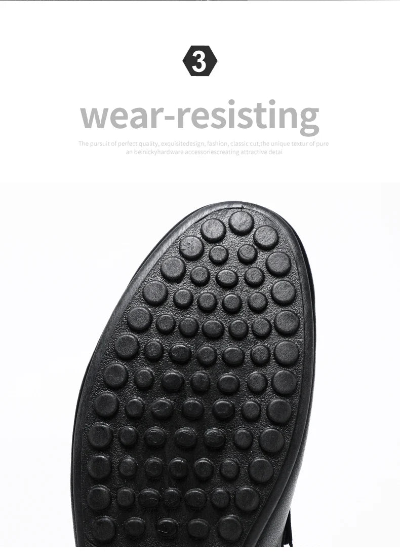 Mocassins Minimalistas Masculinos Sapatos Casuais de Couro Confortáveis Para Homens Sapatos de Condução Antiderrapantes Sapatos de Escritório Slip-on Tamanho Grande 46