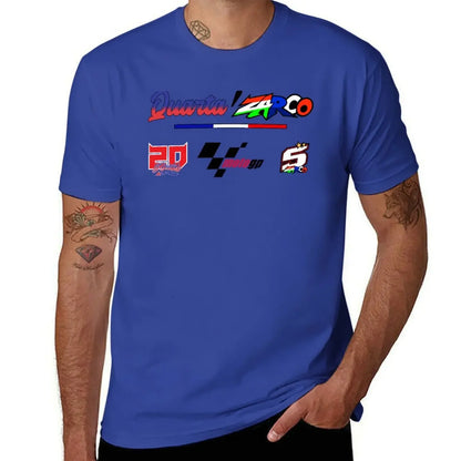 Quartararo x Zarco T-Shirt aesthetic clothes plus size tops vintage clothes cotton graphic tees mens t shirt graphic