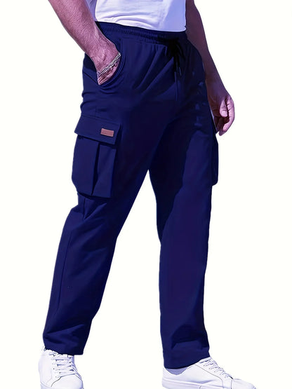 Also limited to men's multi pocket workwear pants, men's summer thin style new trendy American high street straight leg wide leg