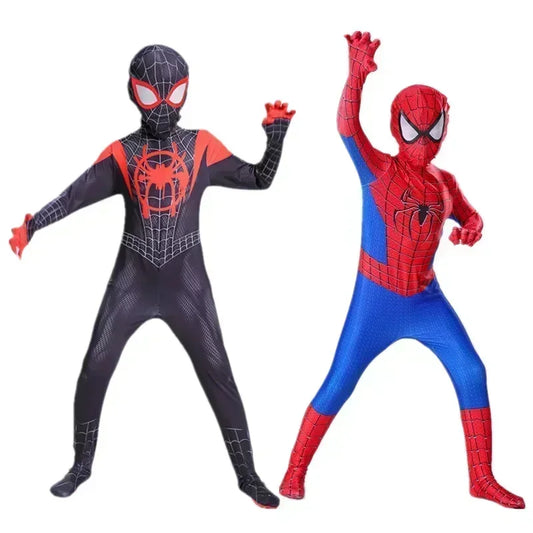 2024 New Hulk Iron Man Children's Fantastic Costume Halloween Party Role Playing Spider Man Superman Children's Tight Clothing