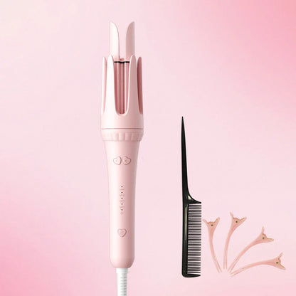 32mm Automatic Curling Iron with Negative Ion Ceramic Hair Care Buzzer Timer 4 Temperature Settings for Long Lasting Waves