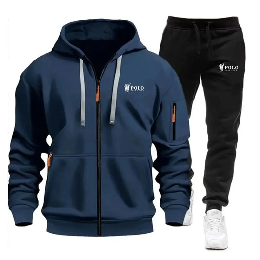 Zipper Sweatshirt Suit Sweatshirts for Men Daily Casual Hoodies Pants High Quality 2026 Sports Tracksuit Jogging Men's Clothing