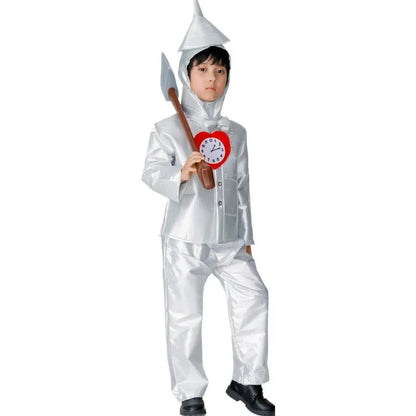 Halloween Cosplay Tin Man Costume Parent-children Clothing Adult Male Iron Man Costume Wizard of Oz Performance Stage Costumes