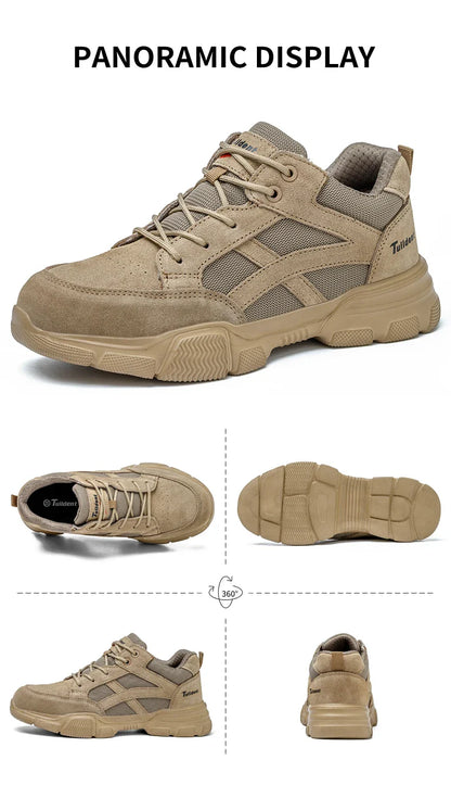 Insulation 10KV Safety Shoes Men Anti-smash Breathable Electrician Welding Work Boots  Puncture-Proof Male Footwear