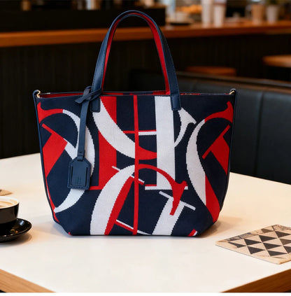 Women's Handbag Retro Design Large Capacity Fashionable Shopping Bag Multifunctional Holiday Essential Women's Bucket Bag
