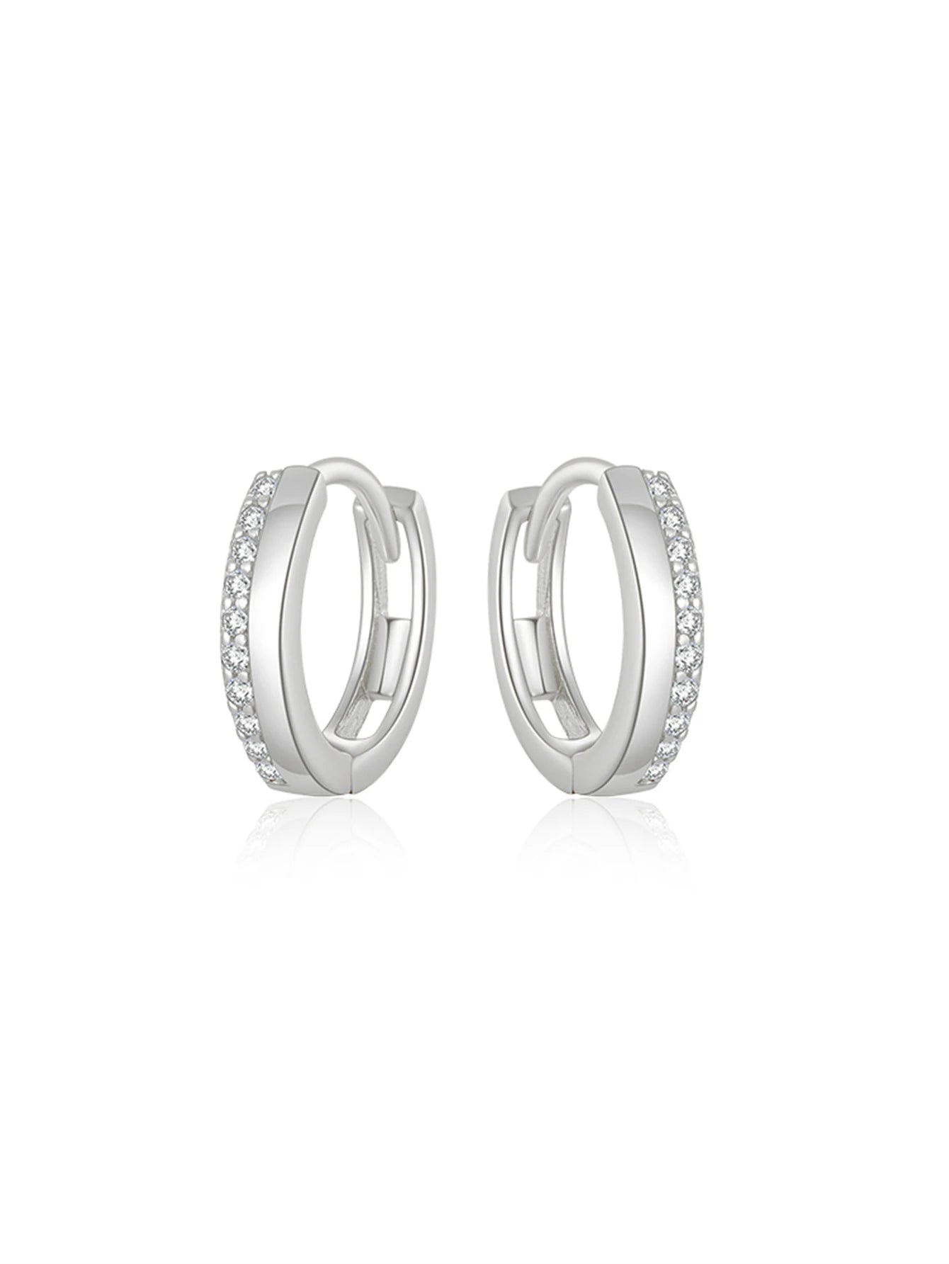 925 Sterling Silver Glossy Hoop Earrings Gold Color Tiny Cartilage Piercing Small Huggie Earring Fine Jewelry Accessories