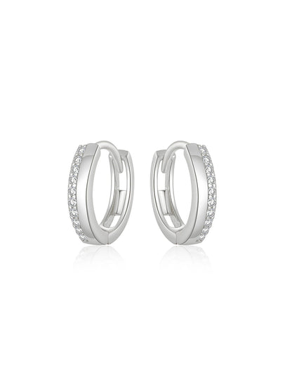925 Sterling Silver Glossy Hoop Earrings Gold Color Tiny Cartilage Piercing Small Huggie Earring Fine Jewelry Accessories