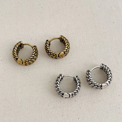 Fashion Jewelry Sweet Korean Temperament Metal Geometric Hoop Earrings For Women Party Gifts Simply Design Accessories