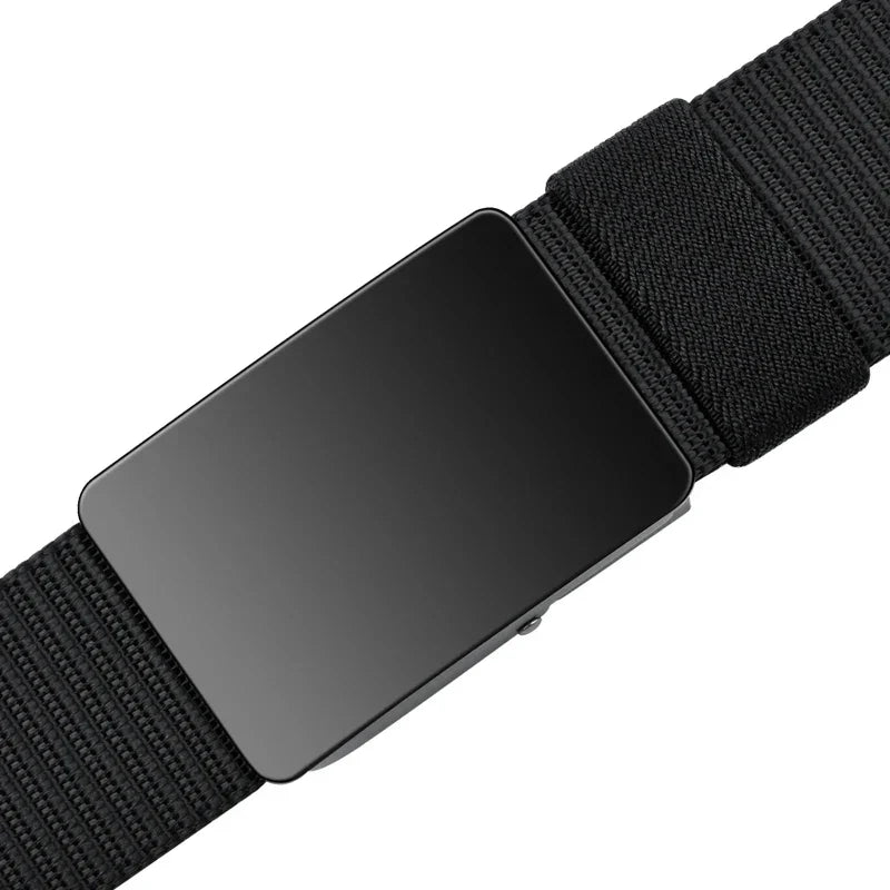 Unisex Canvas Belt Tweed Plaid Casual Polyester Four Seasons Universal Double Color Tweed Plaid Polyester Leisure Belt