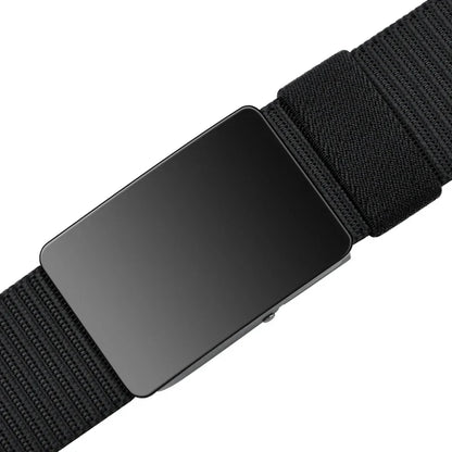 Unisex Canvas Belt Tweed Plaid Casual Polyester Four Seasons Universal Double Color Tweed Plaid Polyester Leisure Belt