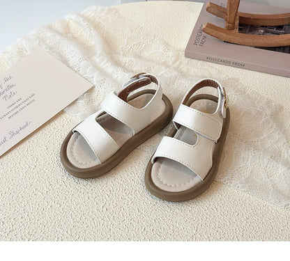 2026 Children Casual Beach Shoes for Girls Boys Summer New Fashion Korean Style Soft Sole Anti-slippery Versatile Roman Sandals