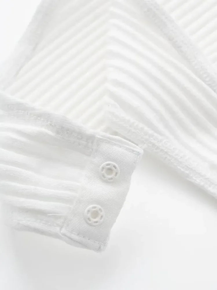 Women Fashion Ribbed Bodysuit With Organza Ruffle Vintage High Elastic Sexy y2k Female Chic Lady Tops body femme