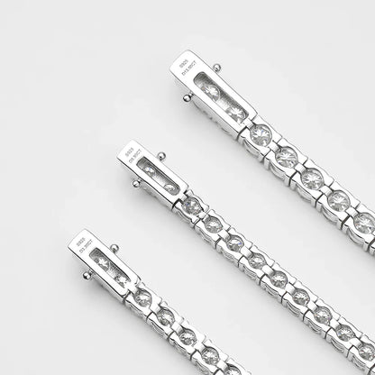3/4/5mm Moissanite Tennis Bracelet for Women Man S925 Silver Plated 18k Gold Wedding Party Fine Jewelry with certificate