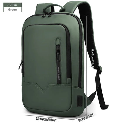 Thin Male Work Backpack Multifunctional Fashion 15.6 In Laptop Backpack Casual Waterproof Business Travel Daypack