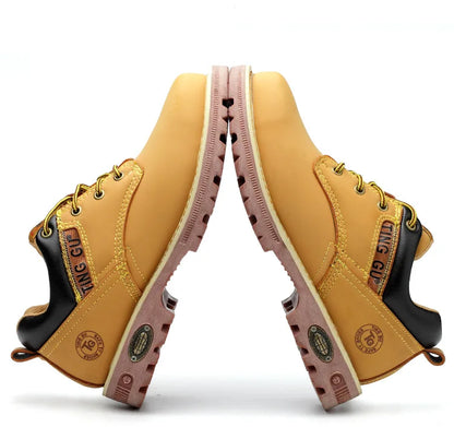 Four Season Labor Protection Shoes Anti Smashing Anti Piercing Steel ToeCap Anti Slip SafetyShoesWear-resistant Protective Shoes