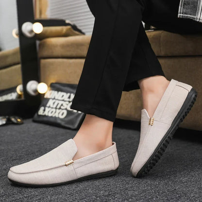 Fashion Men Casual Shoes Luxury Brand Men Loafers Breathable Comfort Slip-on Mens Driving Shoes lightweight Lazy Shoes Moccasins