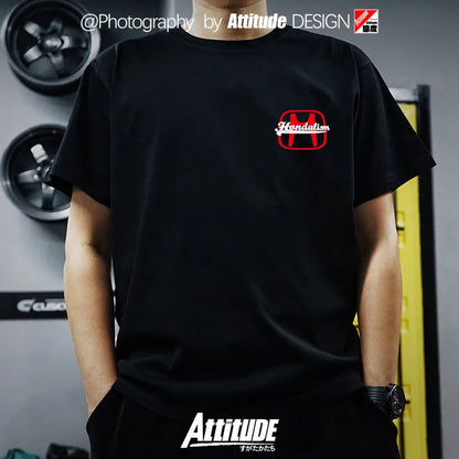 2026 VTEC Racing Club T-shirt JDM Car Enthusiast Graphic T-shirt Men's Pure Cotton Street Style Top