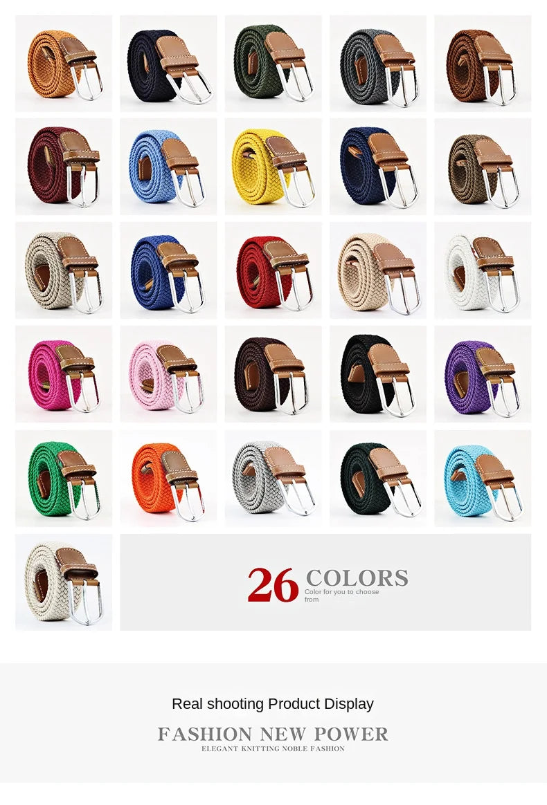 107/120cm Unisex Colorful Canvas - Belt Casual Luxury Trend Jeans Accessories Nylon Girdle Hunting Belt for Men and Women