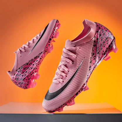 New Men Football Boots Professional Boys Soccer Shoes Ankle Sports Shoes Non-Slip TF/FG Match Sneakers Unisex Comfortable