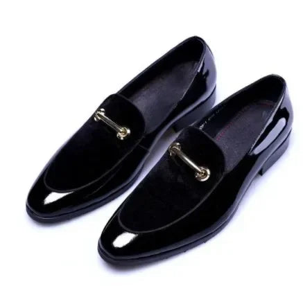 Social Shoe AutumnLuxury Men Dress Leather Shoe Fashion Flat Men Shoe Italian Business Casual Shoes Loafer