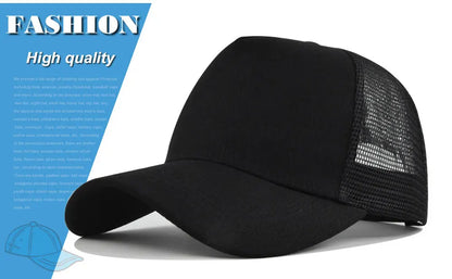 Fashion SunHat Outdoors Trucker Hat Cotton Mesh BreathableBaseball Cap Women Men Summer Sunshade MeshCap Truck Hat Cap Wholesale