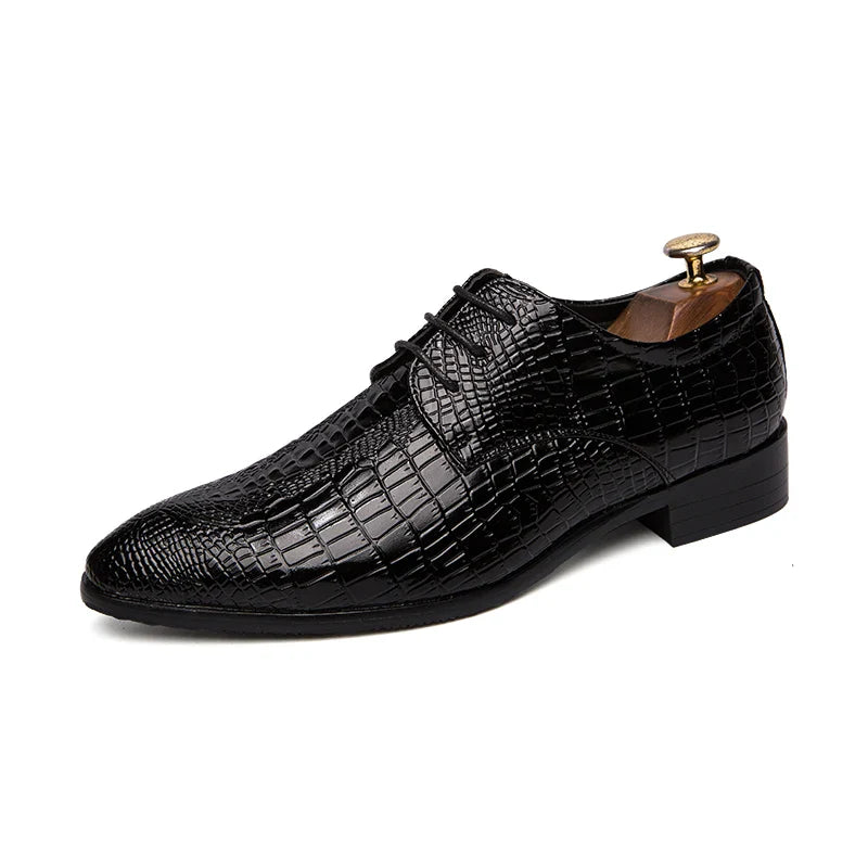 Shoes for men shoes leather shoes business dress shoes all-match casual shock-absorbing wear-resistant footwear large size