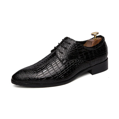 Shoes for men shoes leather shoes business dress shoes all-match casual shock-absorbing wear-resistant footwear large size