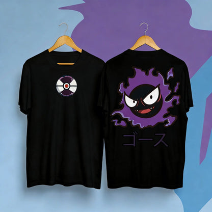 Gengar Anime Men's T Shirt Cotton Women Short Sleeve Tee Oversized Casual Streetwear 2026 Summer Graphic Tops