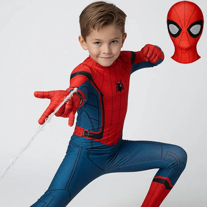 Spiderman Costume for Kids Adult Tobey Maguire Cosplay Bodysuit Superhero Zentai Suit Jumpsuit Halloween Carnival Party Costumes