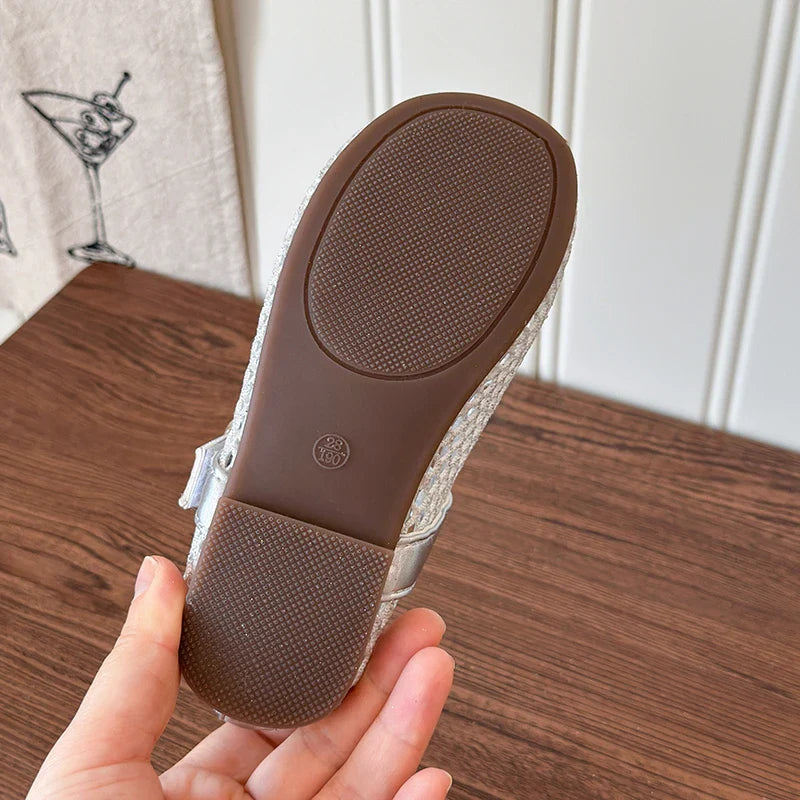 Summer Girl's Sandals Hollow Out Hook-loop Casual Chic Kid's Flat Shoe Solid Colors Anti-slip Daily Versatile Children Shoes