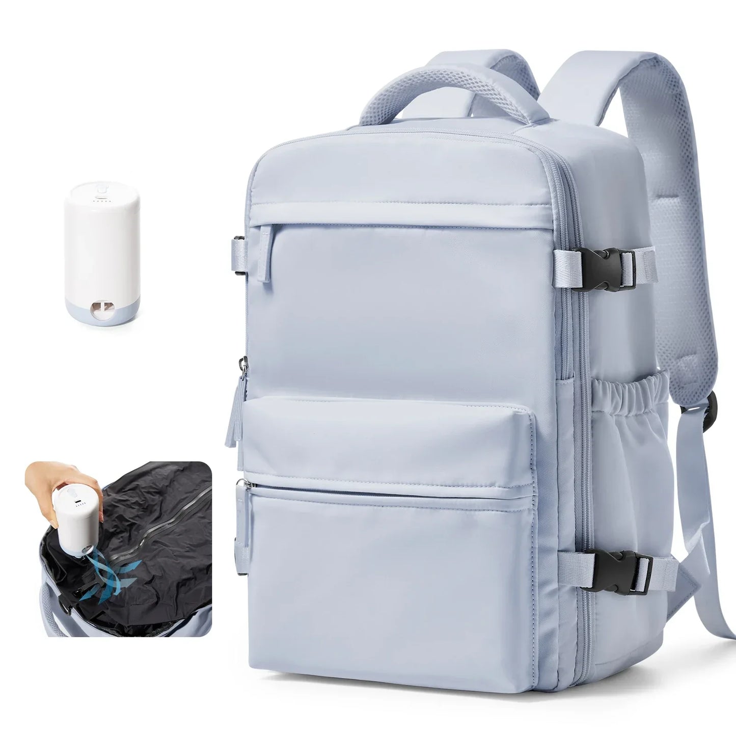 Backpack Travel Cabin Airplane Backpack, Air Vacuum Compression Backpack, Women Men Backpack Business Laptop Bag Handbag