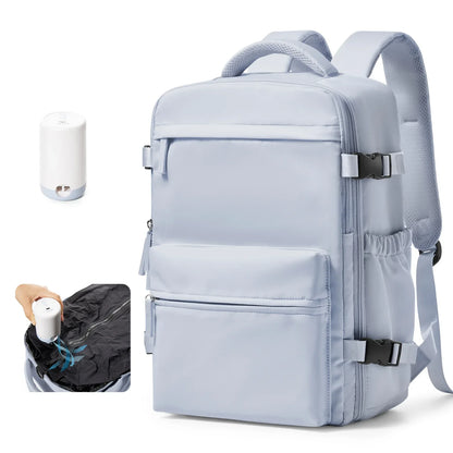 Backpack Travel Cabin Airplane Backpack, Air Vacuum Compression Backpack, Women Men Backpack Business Laptop Bag Handbag