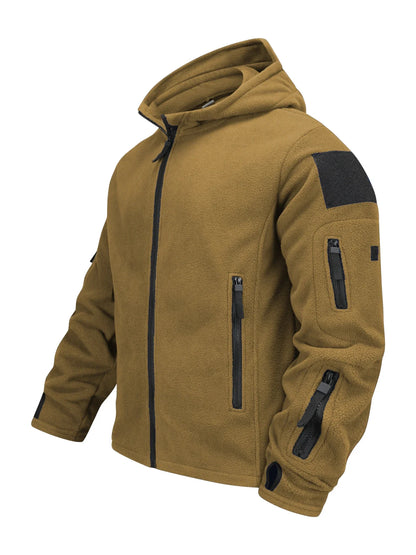 Men US Military Winter Thermal Fleece Tactical Jacket Outdoors Sports Hooded Coat Militar Softshell Hiking Outdoor Army Jackets