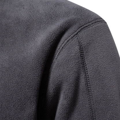 Thicken Warm Fleece Jacket for Men Zipper Neck Pullover Men's Sweatshirt Soft Shell Mens Jacket