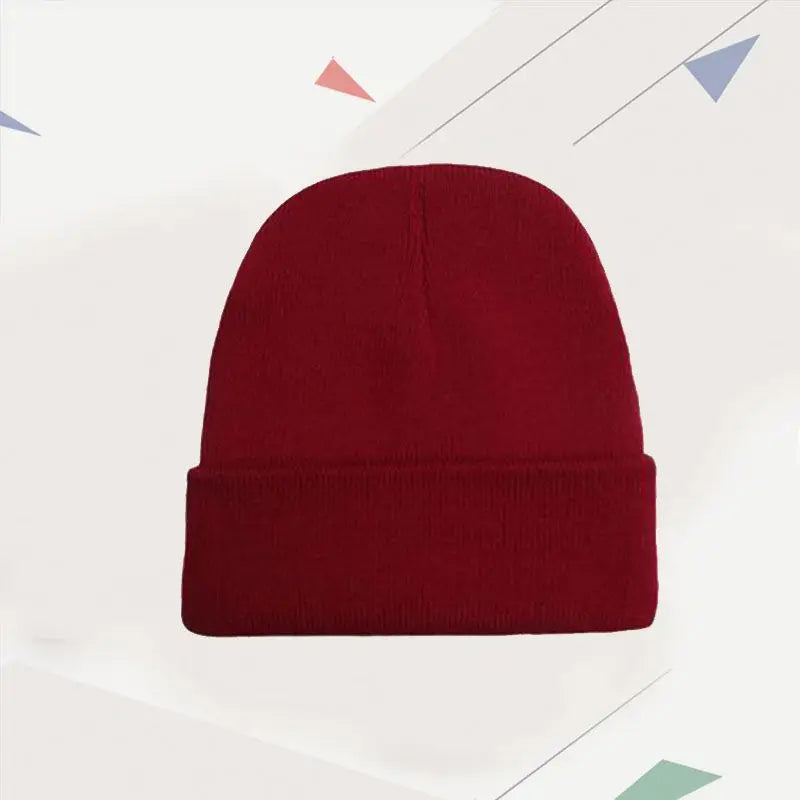 DIY Personalized Embroidered Design Knitted Hat Custom Logo Autumn Winter Warm Beanie Team Customize Stocking Skull Balaclava