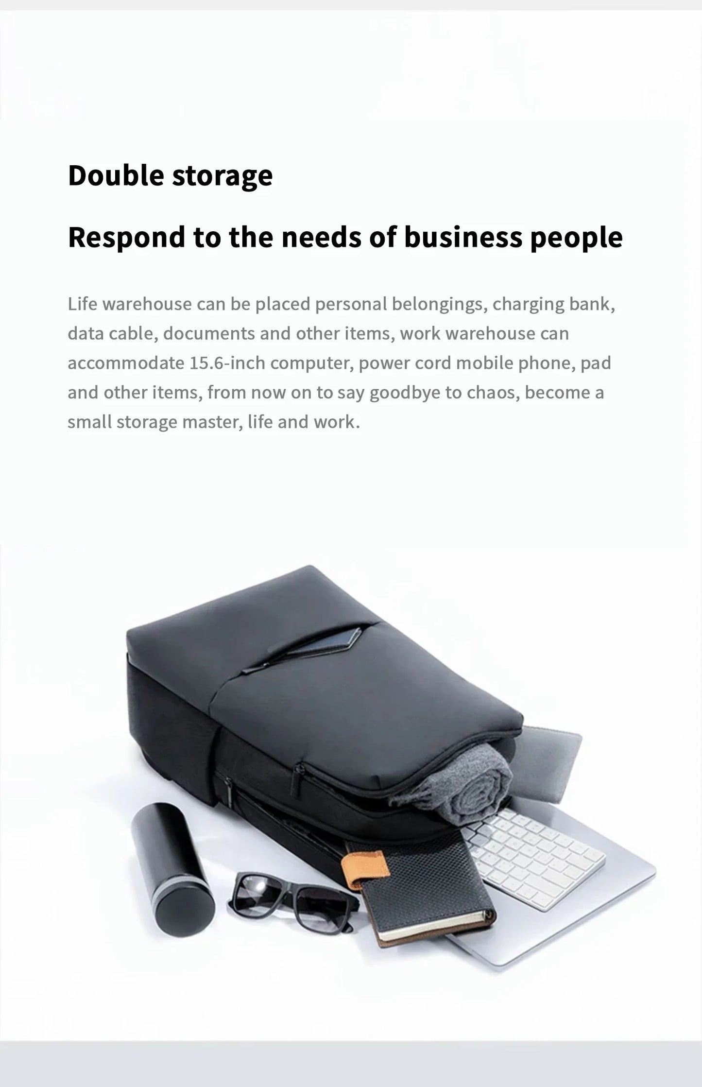 classic business backpack fashion laptop bag for men and women travel large capacity backpack.