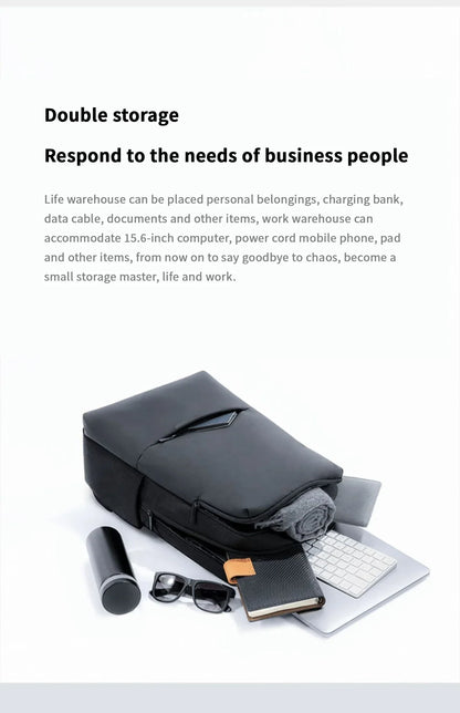 classic business backpack fashion laptop bag for men and women travel large capacity backpack.
