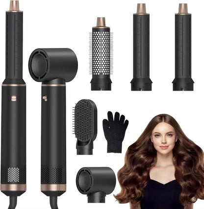 5 in 1 Hair Dryer Brush, Negative Ion Air Styler Wrap Hair Styler Upgrade Blow Dryer Brush Air Curler for Hair, Blowout Brush