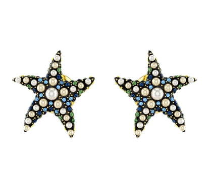 2025 New Hot Selling Texture Ocean Series Necklace Pendant Earnail Ring Jewelry Set Trendy Personality Unique Design