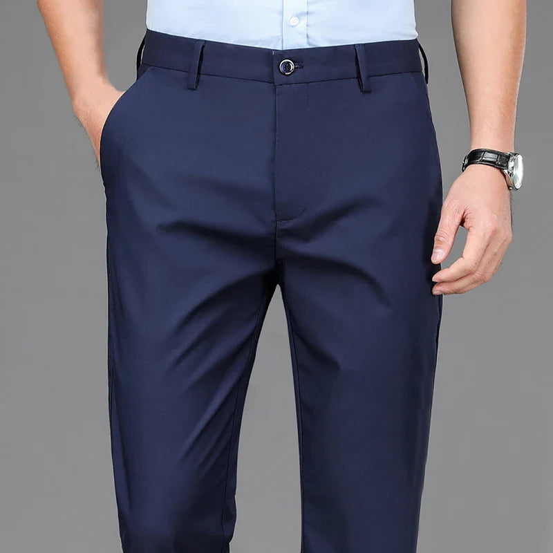 Men's Classic Fit Stretch Golf Dress Work Pants All-Day Comfort Performance Trousers for Business Party Wedding& Travel