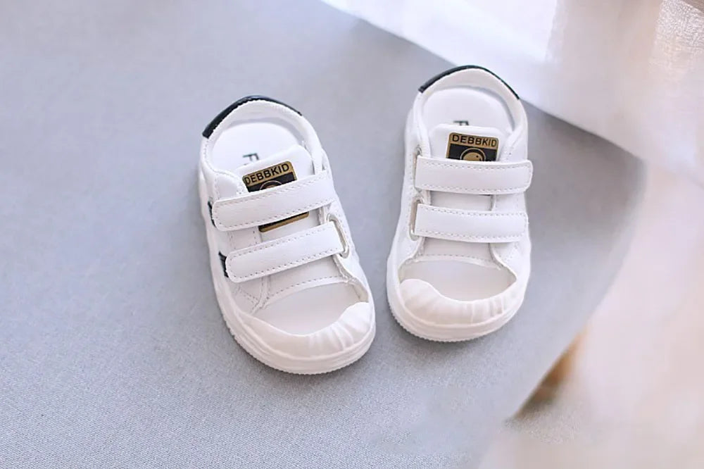 PU Leather Summer Sandals For Children 2024 Trend Fashion Boys Girls Beach Shoes Anti-slippery Soft-soled Toddler Shoes Footwear
