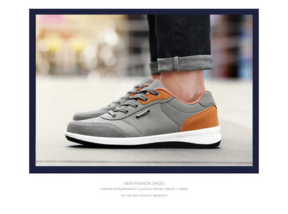 Men Shoes Spring Autumn Waterproof Walking Sneakers Leisure Male Leather Sports Shoes Non-Slip Footwear Tennis for Men