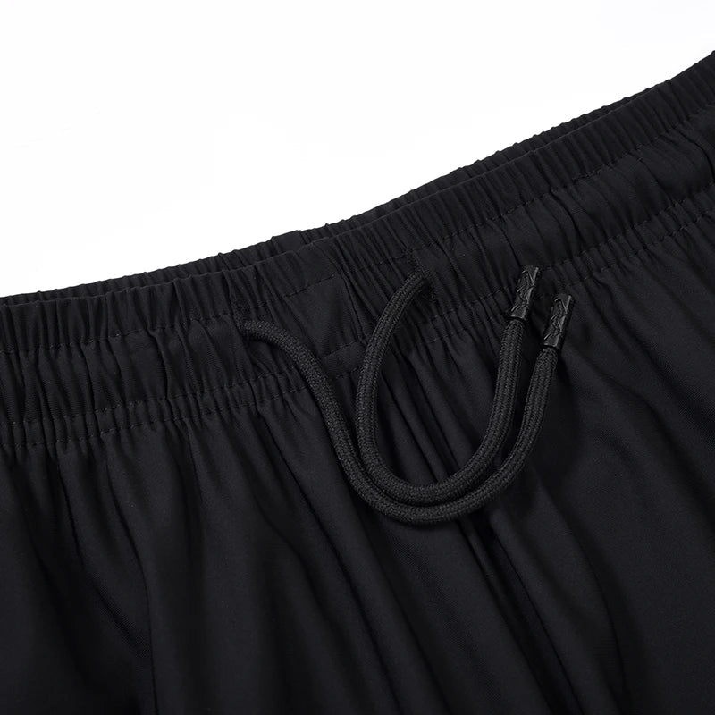 Summer Shorts Gym Fitness Men Plus Size Casual Shorts 6XL 7XL 8XL Big Size Shorts Men Ice Silk Stretchy Beach Shorts Breathable