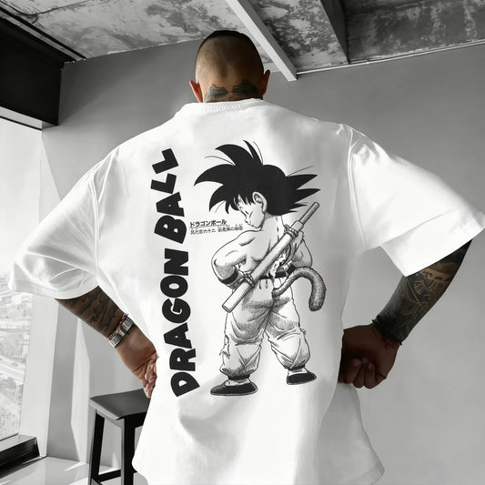 Anime Printed Men's T-Shirt Majin Buu Boys Children Harajuku Short Sleeve Kids Goku T-shirt Summer Clothing
