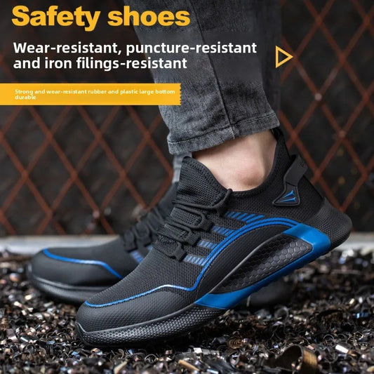 Labor Protection Shoes for Men and Women Anti Smashing Anti Piercing Breathable and Lightweight