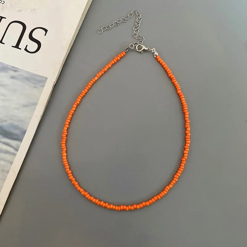 Choker Chain Fashion  Charm Collar Colorful Handmade Colar Collar Necklace Jewelry Femme