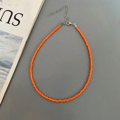 Choker Chain Fashion  Charm Collar Colorful Handmade Colar Collar Necklace Jewelry Femme